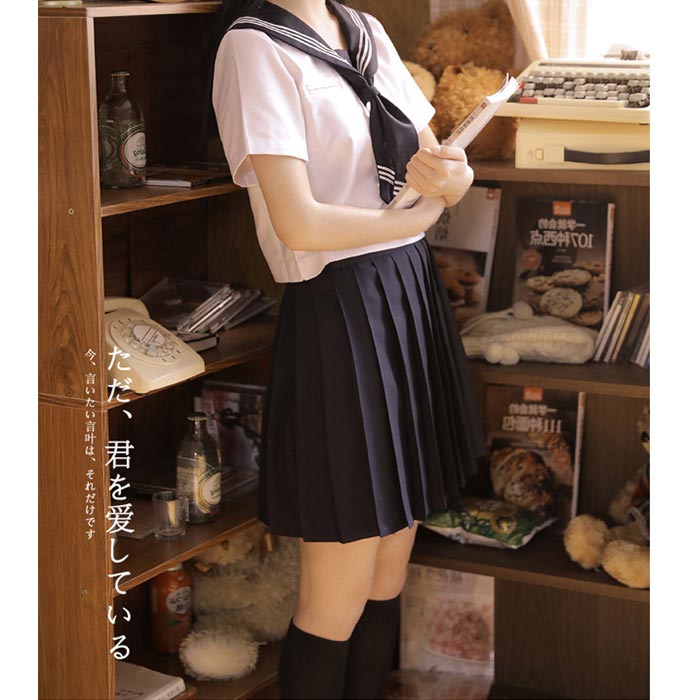 学生服 制服 長袖 半袖 スカート シャツ コスプレ ハロウィン 上下セット スクール コスチューム セーラー服 女子学生 女子高生 中学生 :  be-uniform988 : beluhappines - 通販 - Yahoo!ショッピング