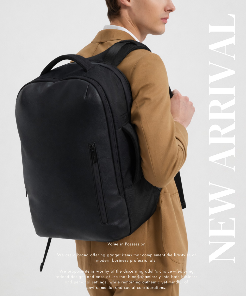 BEMOVITA F-LUXE メンズ リュック ビジネスリュック 完全自立 A4収納