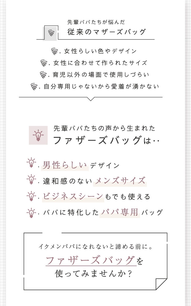 BEMOVITA パパ版 マザーズリュック ファザーズバッグ リュック パパバッグ マザーズバッグ リュック イクメン バッグ 大きめ 育児 子育て 大容量 父の日 2way_3