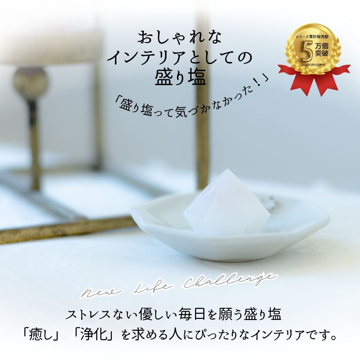 むぎにゃんさまオーダー＊水晶のオルゴナイト浄化プレート＊他 送料無料！ 盛り塩 1年間 交換不要 ダイアモンド型 【シンプル