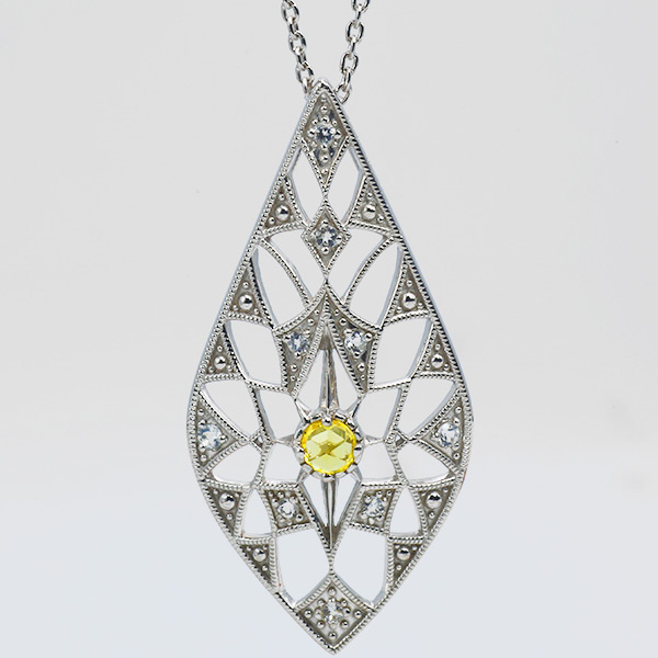 あすつく SV925 選べるマルチカラー ローズカットサファイア ホワイトトパーズ ペンダントトップ アルディート チェーン有無し選択可能 誕生石9月　 |  | 04