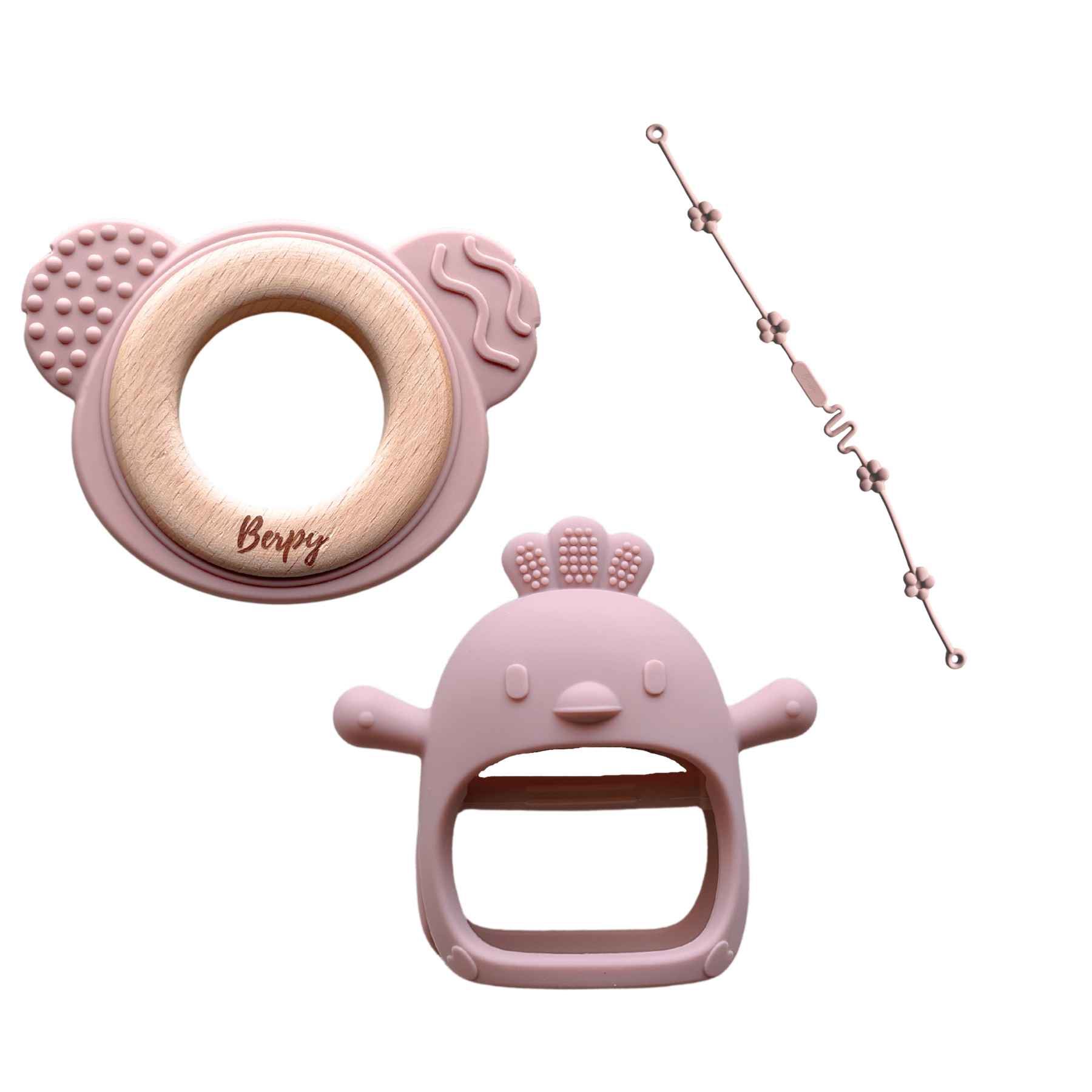 Berpy（バーピー） ウッドコアラ 3点セット クッカストラップ かみかみ
