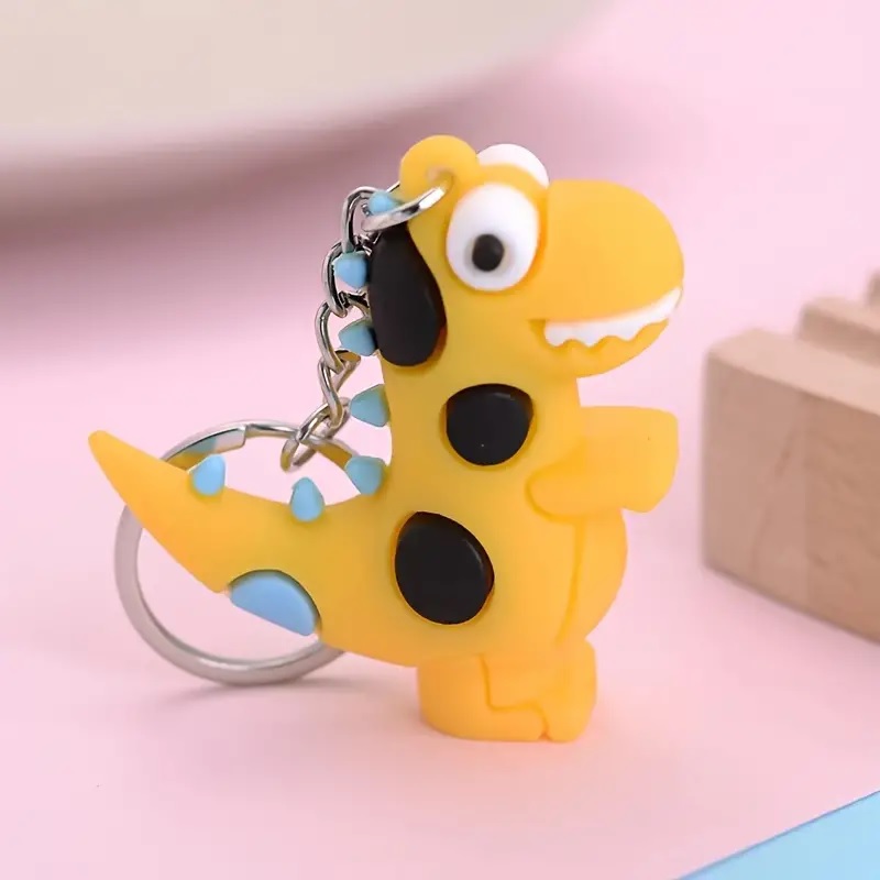 即日発送 幼稚園 カバン 恐竜 名入れ キーホルダー PVC 目印 名前 タグ