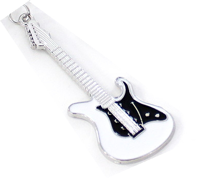 ギター キーホルダー 名入れ 音楽 発表会 軽音部 記念品 ネームタグ
