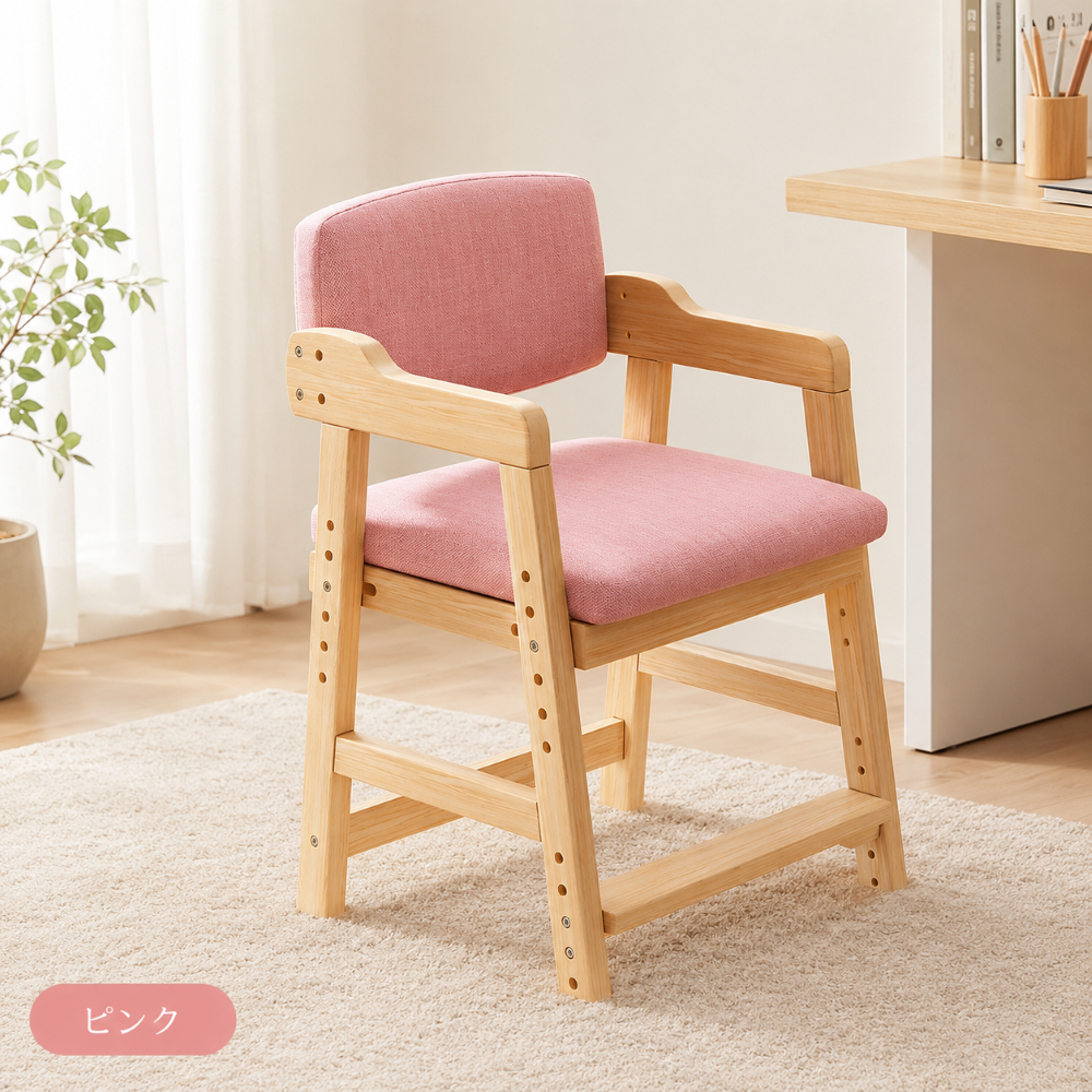 調整可能な木製ベビー用チェア ベビーチェア ハイチェア 木製 高さ調整 キッズチェア イス ダイニング