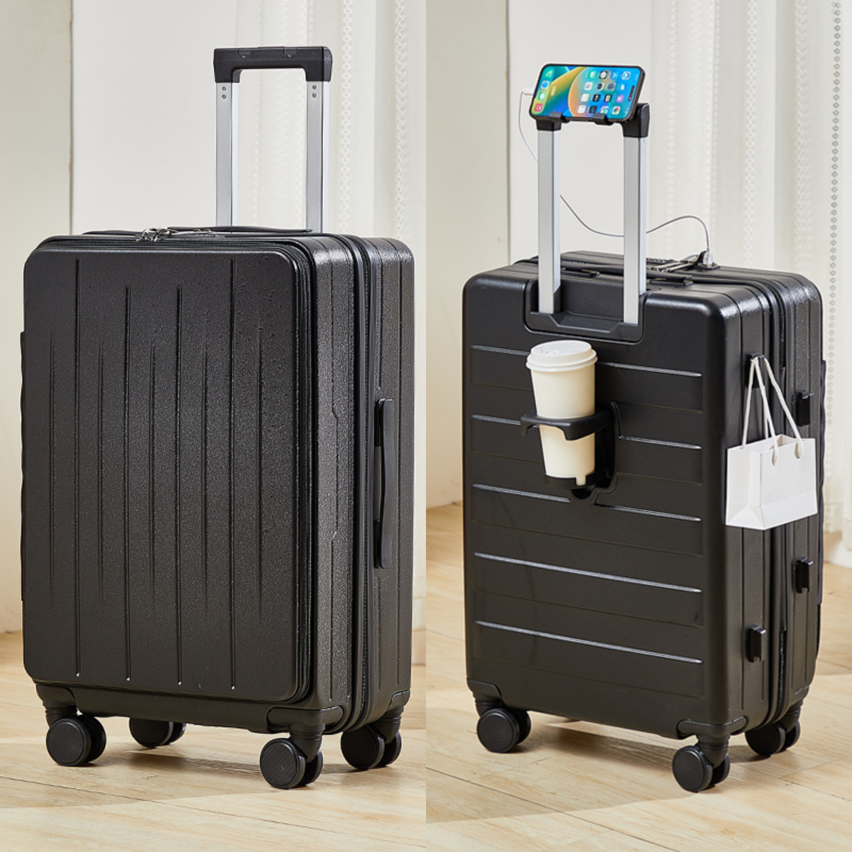 スーツケース キャリーバッグ ダイヤル式 フロントオープン Sサイズ M