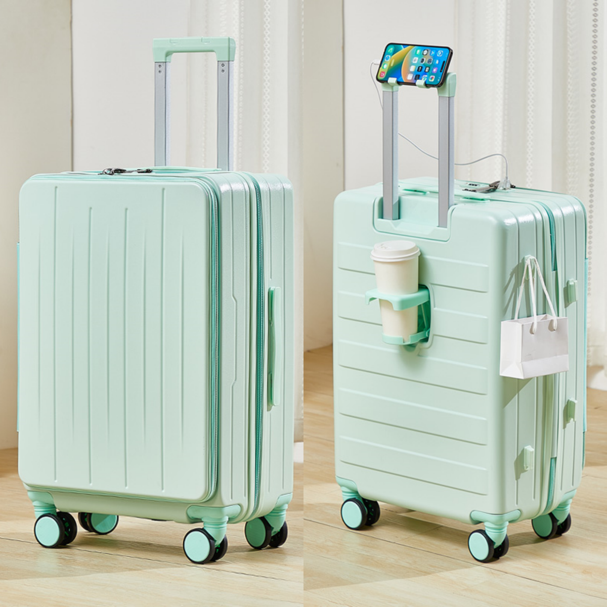 スーツケース キャリーバッグ ダイヤル式 フロントオープン Sサイズ M