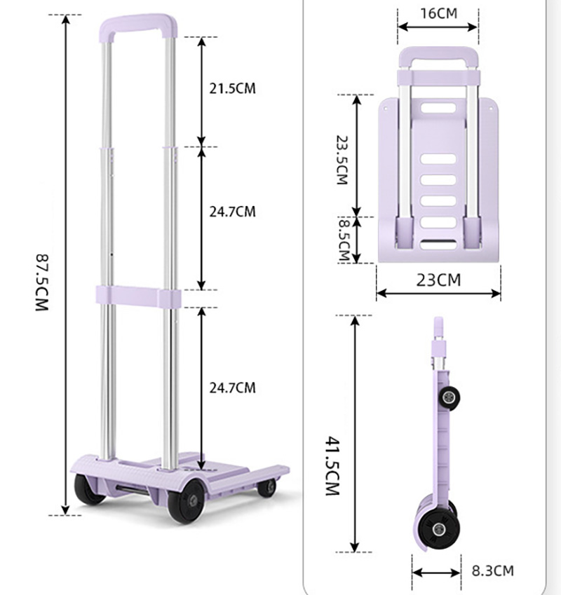 キャリーカート折り畳み 4輪 軽量 キャリーカート 折りたたみ 買い物