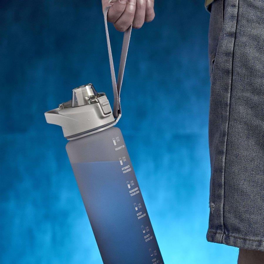 水筒 ボトル グラデーション 可愛い 1100ml 直飲み ストロー水筒