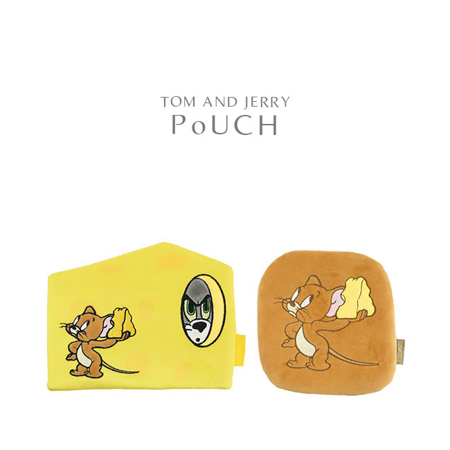 コスメポーチ マルチポーチ ダイカット マシュマロポーチ トムと