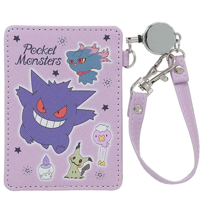 パスケース 定期入れ リール付き ポケットモンスター ポケモン レザー