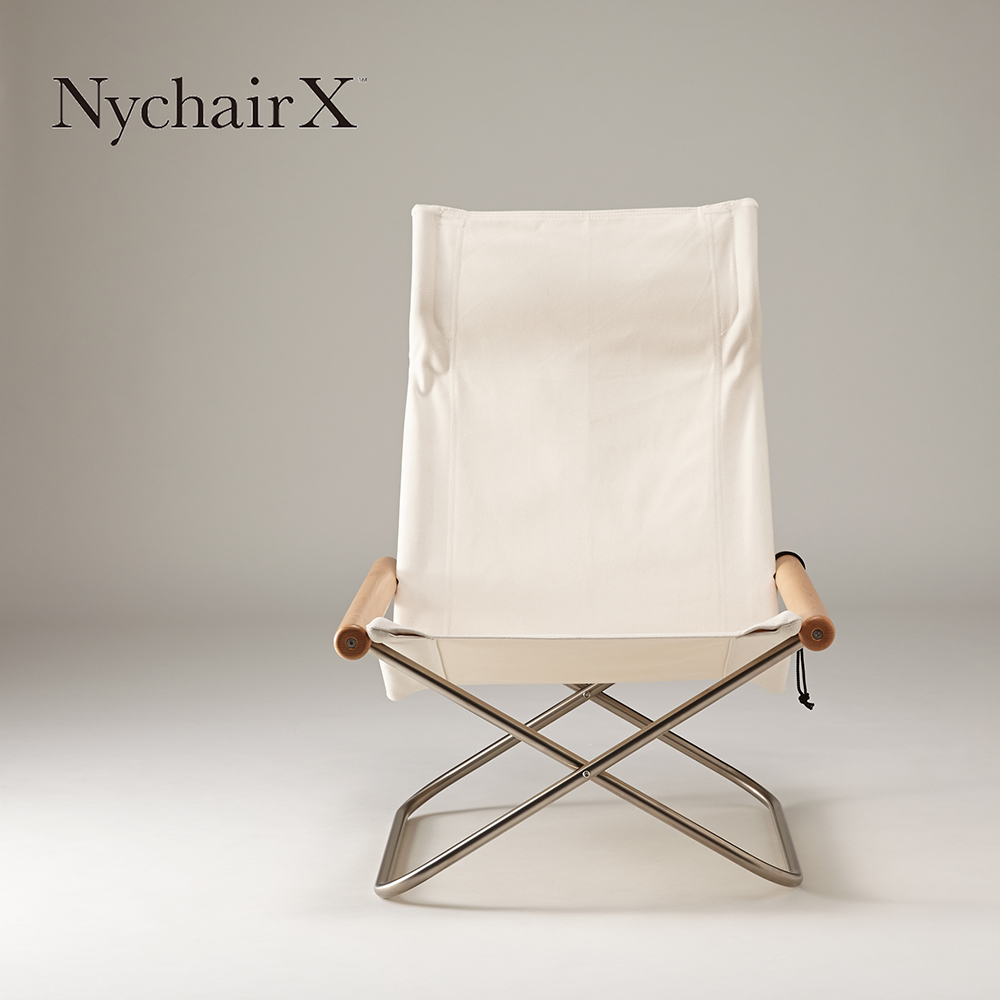 Nychair X ニーチェアｘ ニーチェアエックス NY-103 ホワイト ナチュラル パーソナルチェア 折りたたみ椅子 リクライニングチェア おしゃれ｜berry-kagu｜02