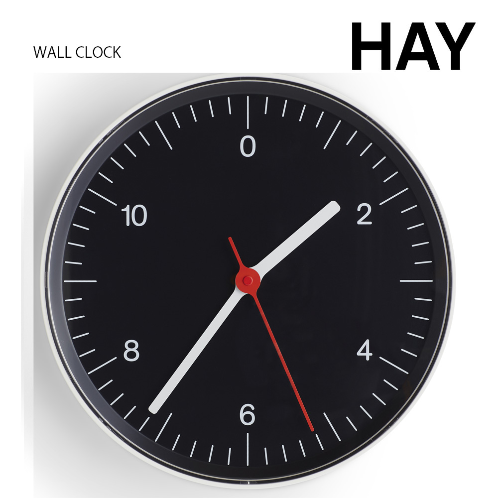 HAY ヘイ WALL CLOCK ウォールクロック 壁掛け時計 時計 おしゃれ かわいい 北欧 ジャスパー・モリソン ブルー ホワイト ブラック グリーン｜berry-kagu｜04