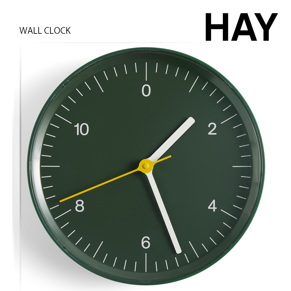 HAY ヘイ WALL CLOCK ウォールクロック 壁掛け時計 時計 おしゃれ かわいい 北欧 ジャスパー・モリソン ブルー ホワイト ブラック グリーン｜berry-kagu｜05