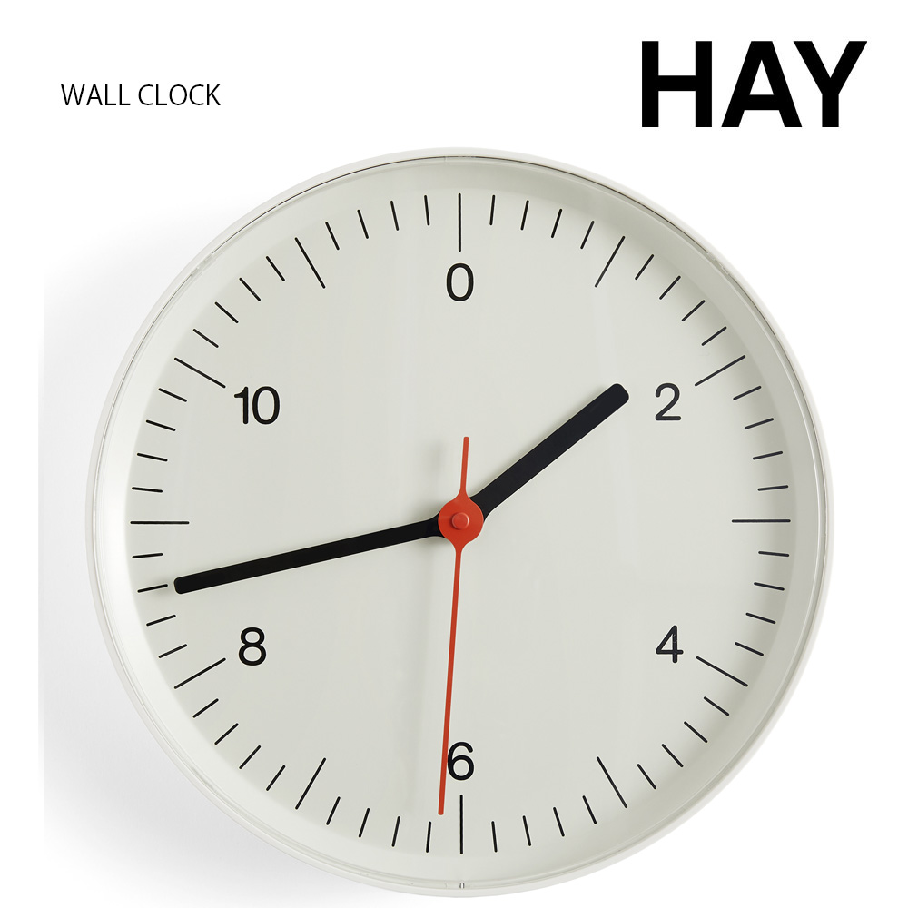 HAY ヘイ WALL CLOCK ウォールクロック 壁掛け時計 時計 おしゃれ かわいい 北欧 ジャスパー・モリソン ブルー ホワイト ブラック グリーン｜berry-kagu｜03