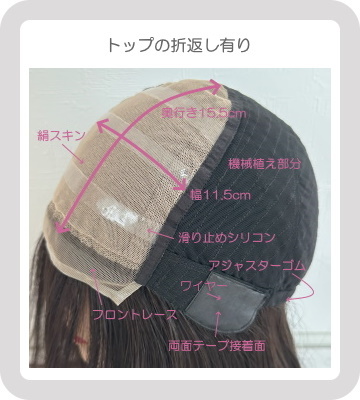 ウィッグ 人毛100％ 医療用 レミーヘア 自然 半手植え BHDF ミディアム
