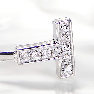 商品画像２ K18WG【0.12ct】ダイヤモンド バングル