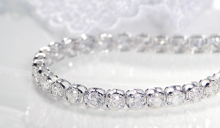 pt950 3.0ct プラチナ ブレスレット テニス テニスブレスレット SI
