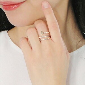 商品画像３ K18YG 0.30ct ダイヤモンド リング