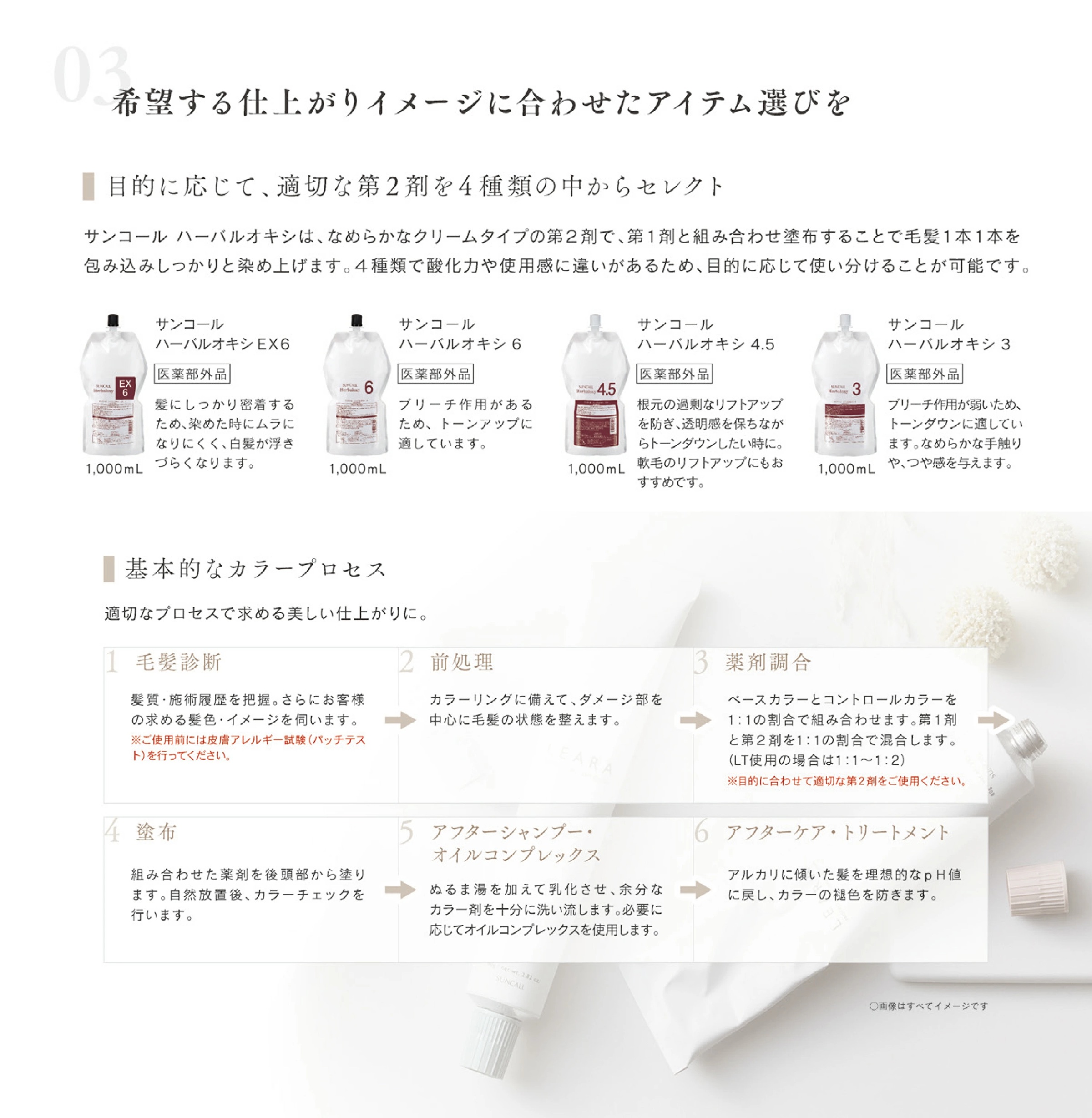 LEARA サンコール レアラカラー 80g ブラウン・クリアベース ベース