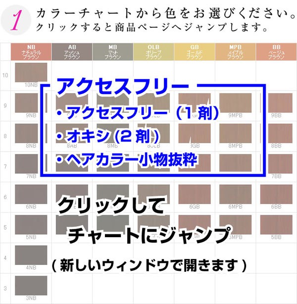 ACCESS FREE ナプラ アクセスフリー 女性用 カラーリング剤 白髪染め