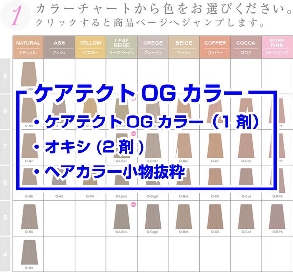 napla（ナプラ） ケアテクト OG カラー 白髪染め グレイファッション