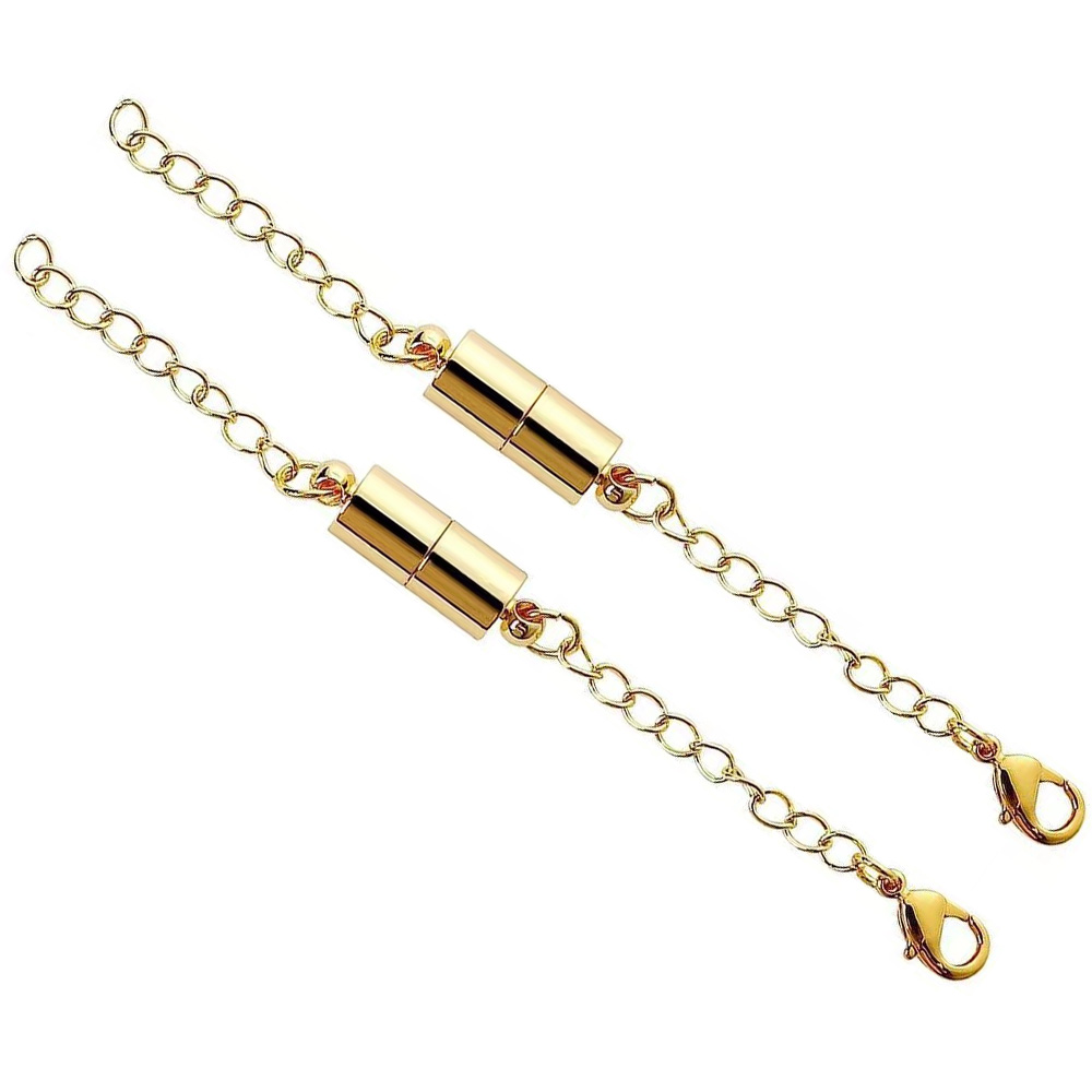 K18YG K18WG マグネットクラスプ2点セット　　約1.8g K18YG K18WG マグネットクラスプ2点セット 約1.8g マグネットクラスプ