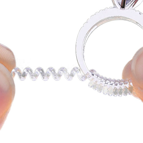 リングアジャスター 4サイズセット 指輪 リング  サイズ調整 サイズ調節 緩め 巻きつけるだけ サイズアップ リング アジャスター リングストッパー シリコン |  | 01