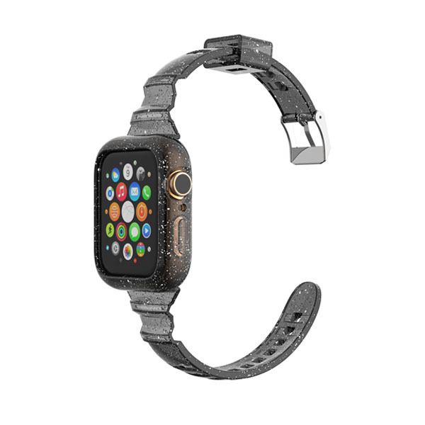 50%offクーポン有 アップルウォッチ バンド 透明 クリア ベルト 女性 細め apple watch series 6 SE 5 4 3 2 1 対応 レディース メンズ 44mm 40mm クリアバンド |  | 04