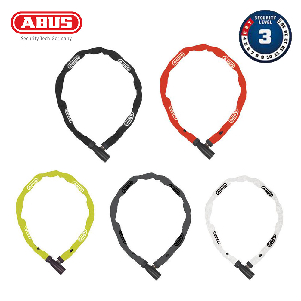 ABUS アブス 自転車 バイク ロック チェーンロック ABUS 1500/110 キー式 全長110mm チェーン 4mm コンパクト 軽量  自転車用 バイク用 鍵 カギ 盗難防止