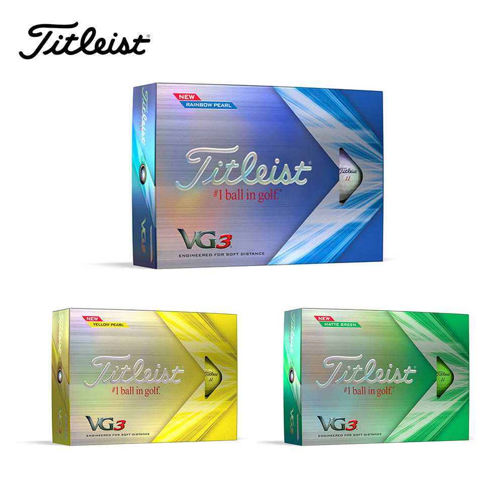 ゴルフボール Titleist VG3 1ダース 12球入り タイトリスト 2022年モデル 新作 日本正規品 T3026S T3127S  T3427S ホワイト イエロー グリーン ゴルフ ボール