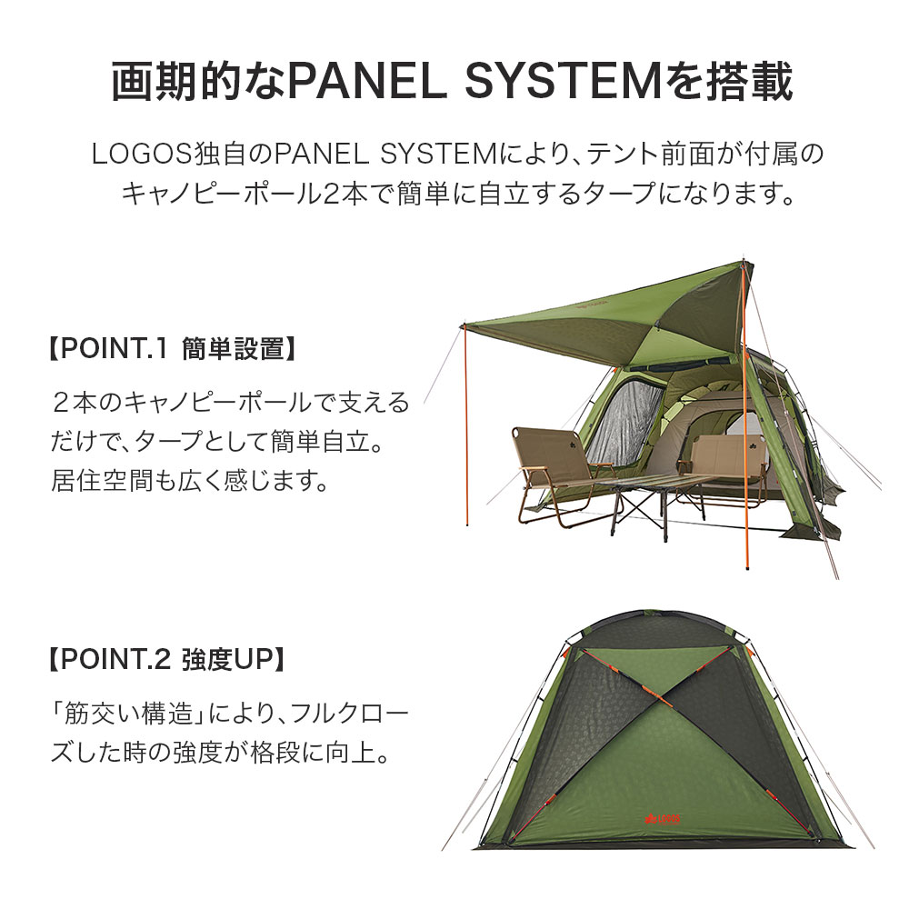 LOGOS ロゴス アウトドア テント マット シート セット 2ルームテント