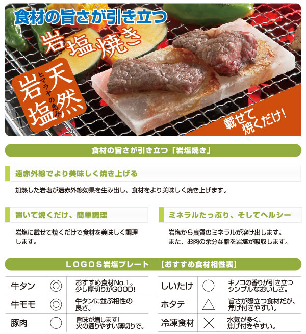 LOGOS ロゴス アウトドア 調理器具 岩塩プレート 81065990