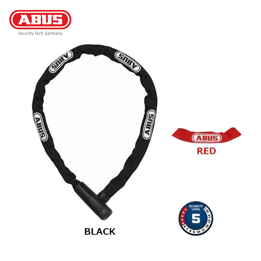 ABUS アブス 自転車 バイク ロック チェーンロック ABUS 5805K/110 スクエアチェーン 全長110mm ブラック レッド 自転車用  バイク用 鍵 カギ 盗難防止 :abus-5805k-110:ベスポ - 通販 - Yahoo!ショッピング