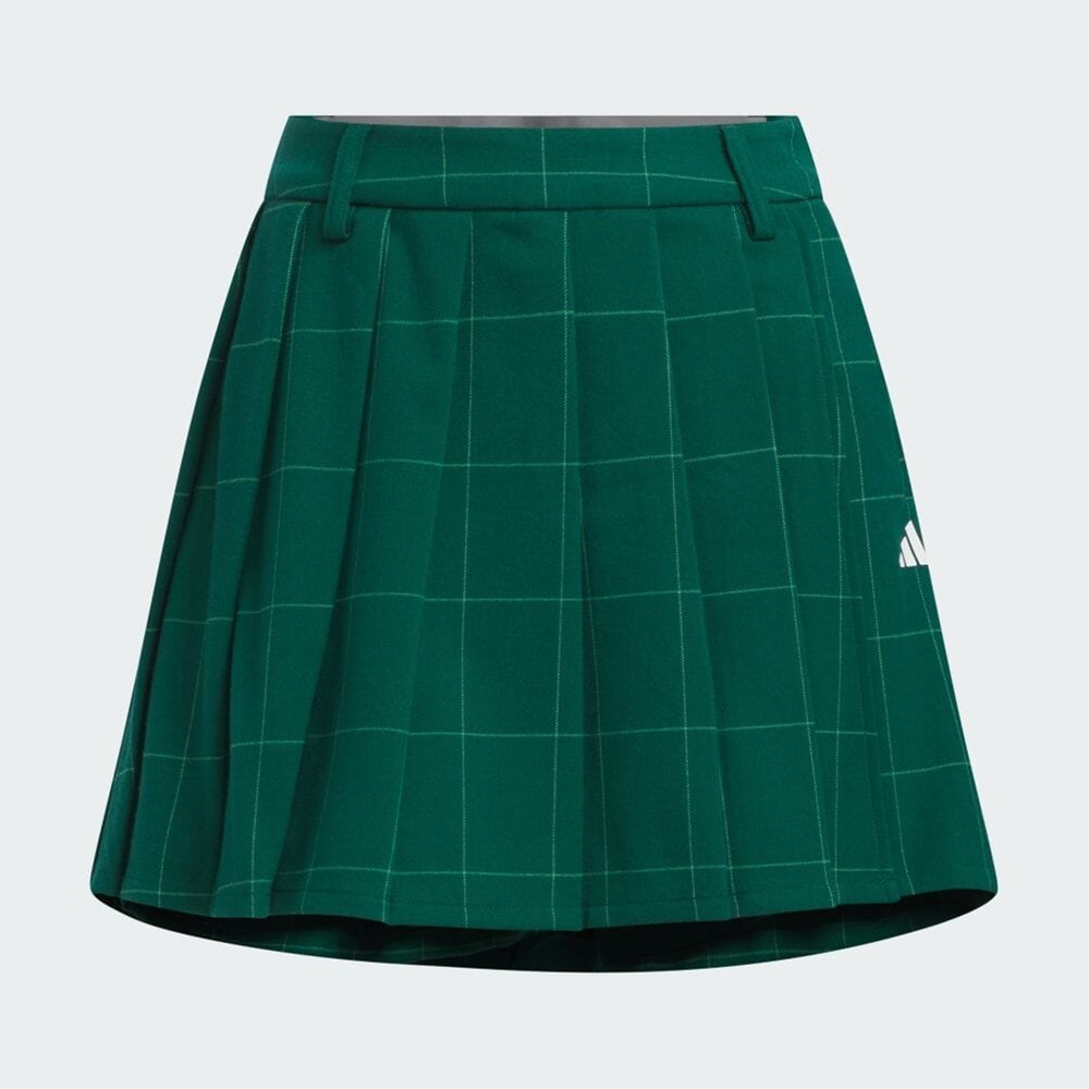 未使用　adidas ゴルフ　ネックモックチェック　プリーツ　セットアップ セール中】 アディダスゴルフ スリーストライプス半袖モックネックリブ