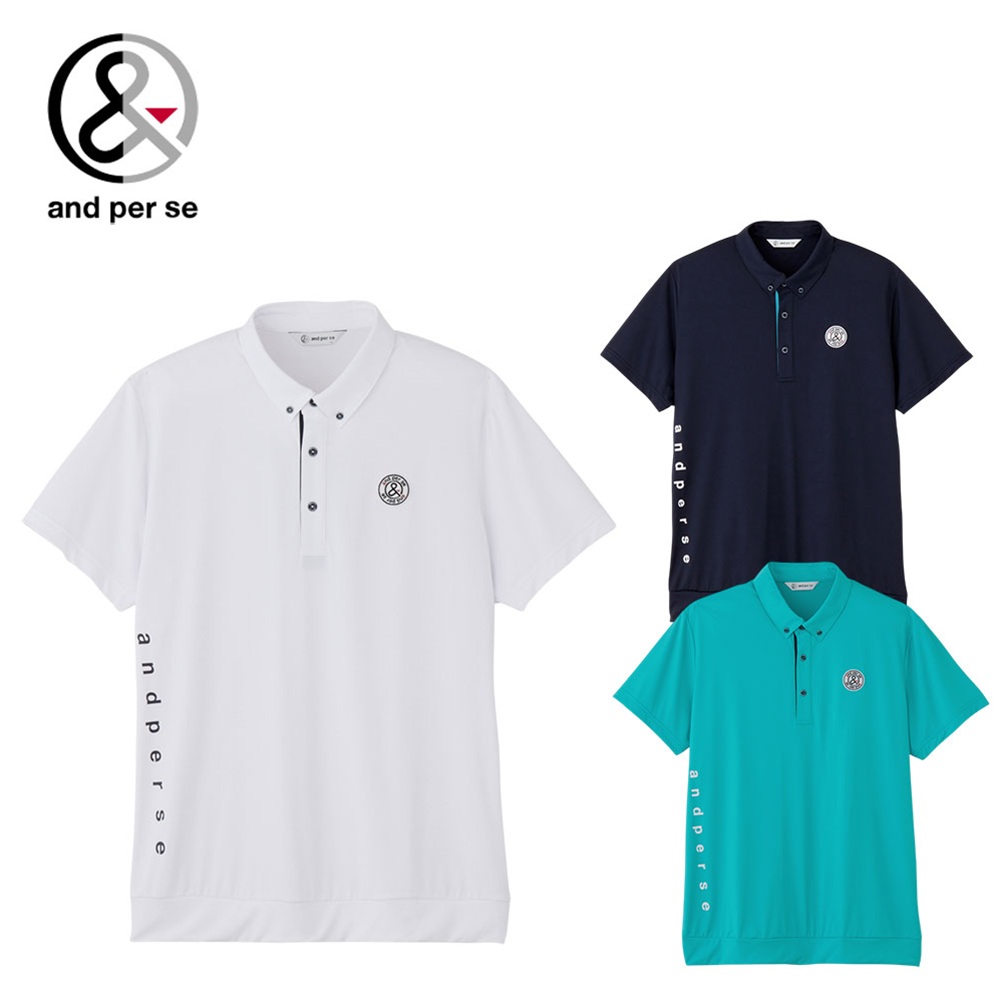 and per se（アンパスィ） メンズ ゴルフウェア シャツ COOL is COOL