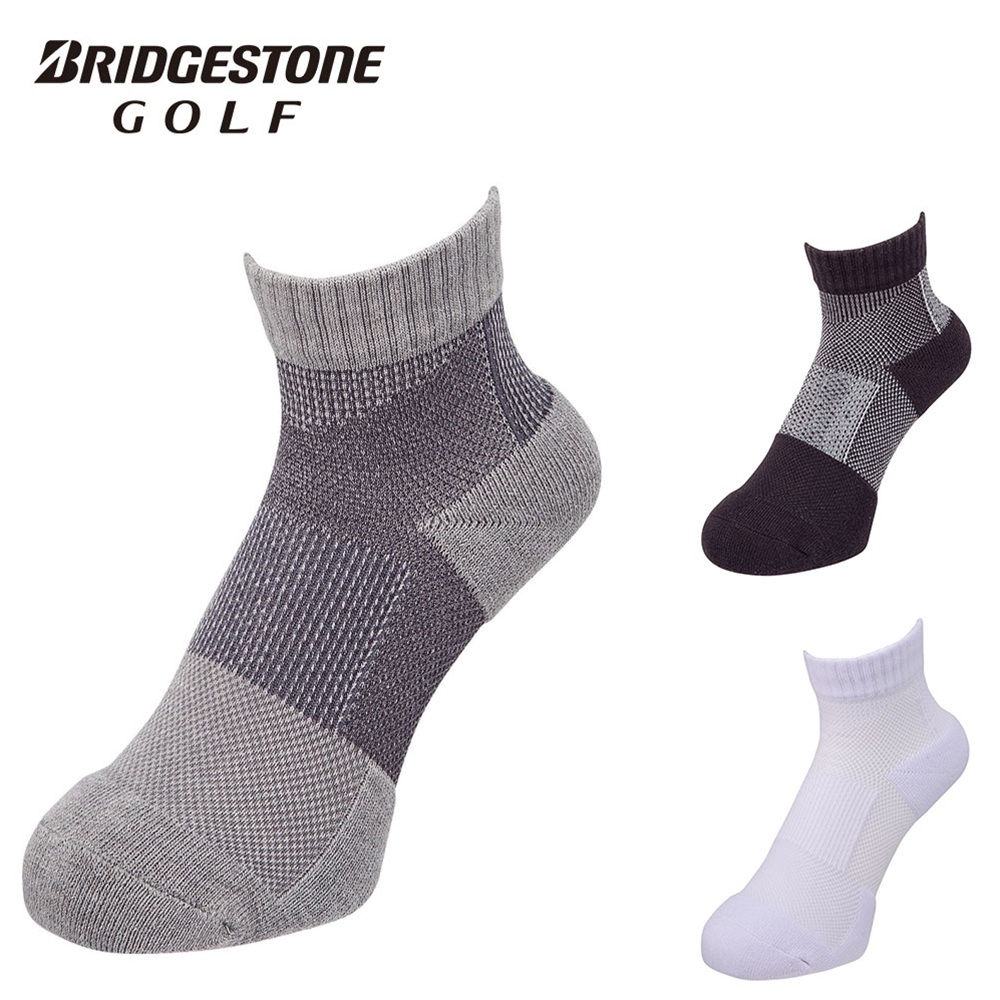 BRIDGESTONE ブリヂストン メンズ ゴルフ 靴下 ソックス HYPERSOX アンクルホールド SOG318 26SS 春夏 抗菌防臭加工 足首サポートショート丈