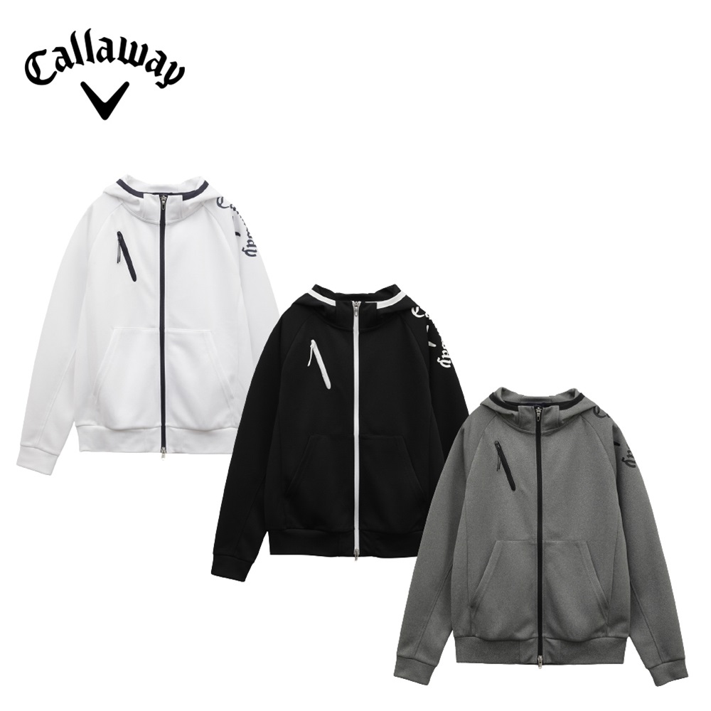 Callaway キャロウェイ レディース ゴルフウェア ブルゾン ダンボールフルジップスウェット C23117200 23SS 春夏 ストレッチ感  ダンボール素材 送料無料