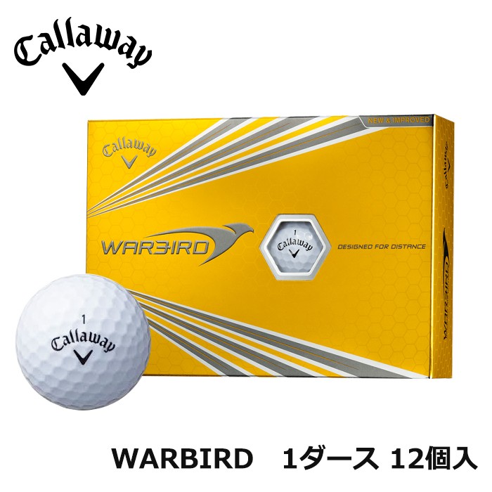 Callaway キャロウェイ WARBIRD ゴルフボール ホワイト イエロー 1ダース 12個入り 4304-31