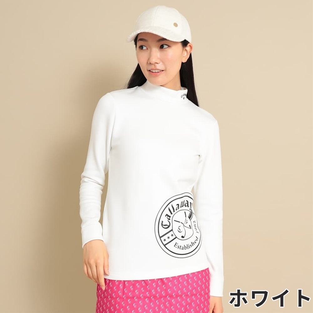 新品未使用 メルセデスベンツ Callaway モックネックシャツ ゴルフウェア Callaway セール キャロウェイ レディース ゴルフウェア シャツ