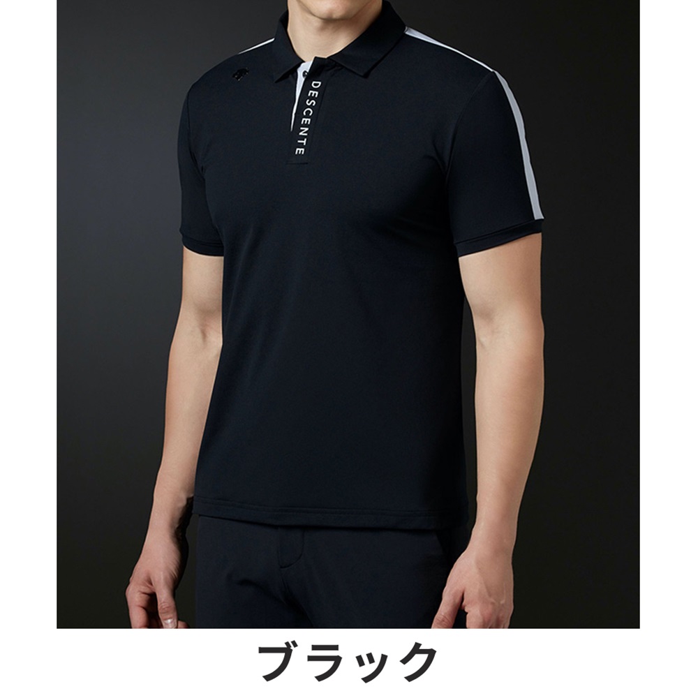 30%OFF DESCENTE GOLF デサントゴルフ メンズ ゴルフウェア シャツ ソフトストレッチ切り替えシャツ DGMVJA08 23SS  春夏 吸汗速乾 UV CUT 送料無料