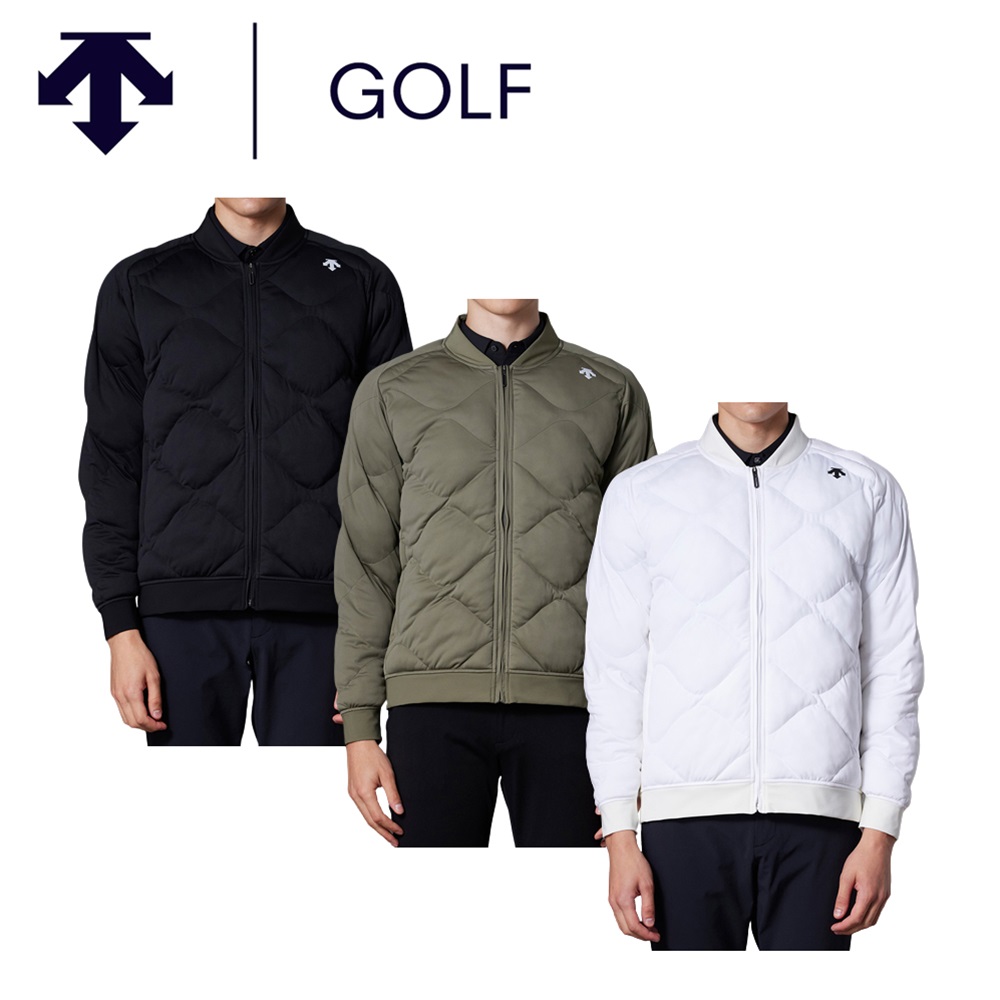 DESCENTE GOLF デサントゴルフ メンズ ゴルフウェア ジャケット フルジップ中わたジャケット DGMWJK01 23FW 秋冬 防風性  はっ水 ストレッチ