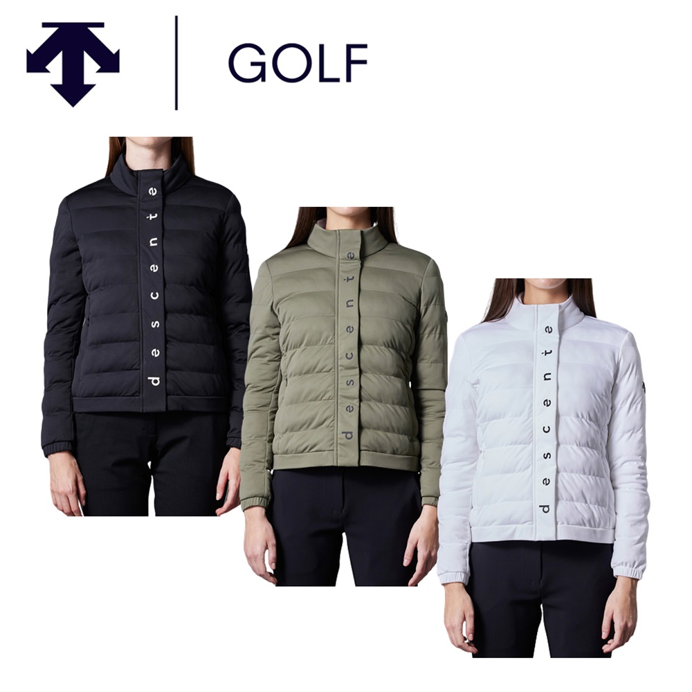 DESCENTE GOLF デサントゴルフ レディース ゴルフウェア ジャケット フルジップ中わたジャケット DGWWJK01 23FW 秋冬  ストレッチ はっ水