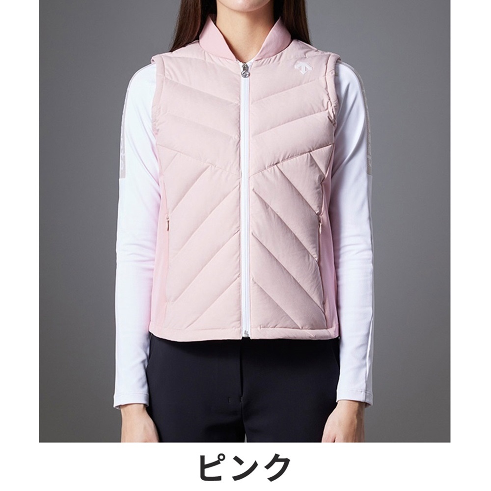 【中古品 】 DESCENTE GOLF デサントゴルフ レディース ゴルフウェア ベスト フルジップダウンベスト DGWWJK50 23FW 秋冬 ストレッチ はっ水 保温 【2830158305】(18513円)