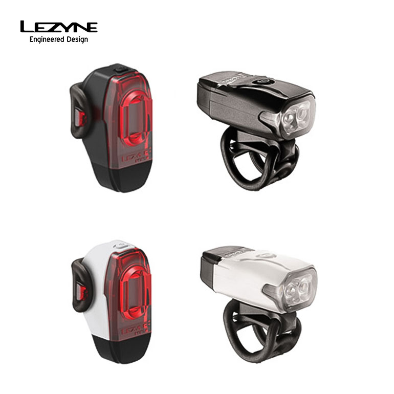 10%OFF LEZYNE レザイン 自転車 アクセサリー ライト KTV DRIVE PAIR 前後ペアセット フロントライト ヘッドライト  リアライト テールライト シリコンボディ LED