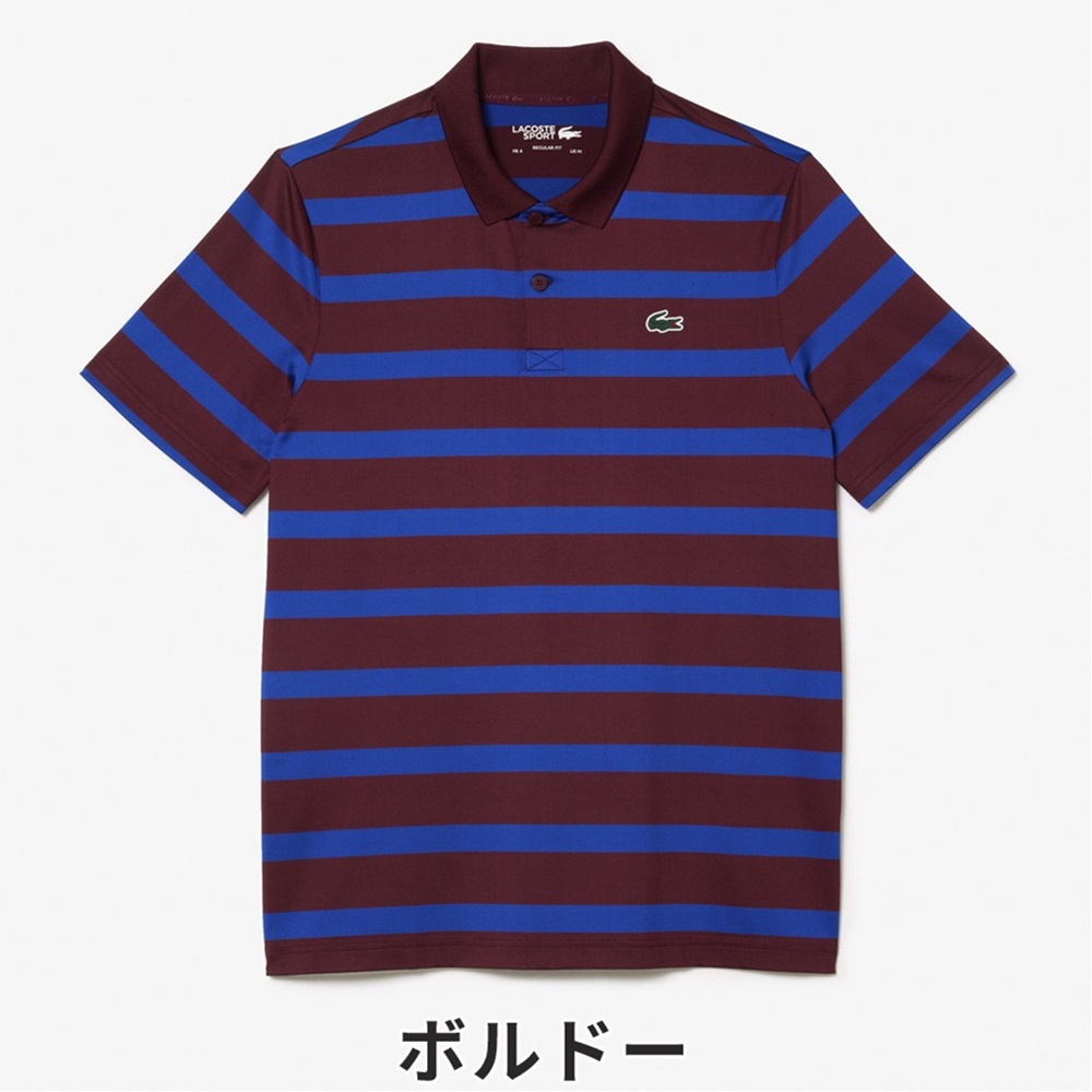 セール LACOSTE ラコステ メンズ ゴルフウェア シャツ ビッグボーダー