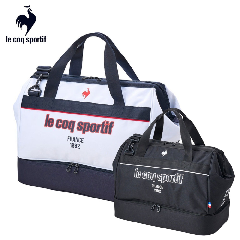 le coq sportif golf ルコックゴルフ ボストンバッグ ゴルフ服 le coq sportif golf 二層式ボストンバッグ 約46×36×25(cm) -デサント