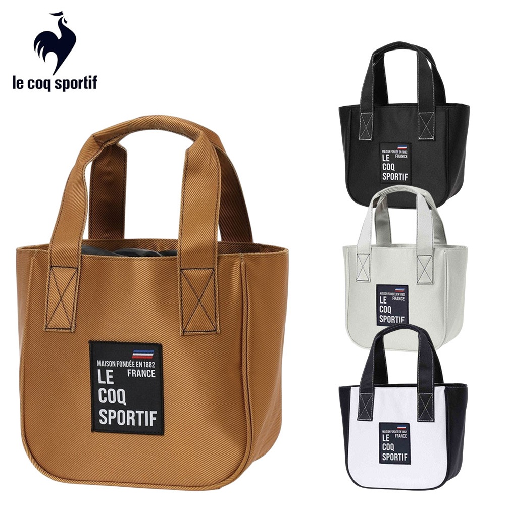 le coq sportif ルコックスポルティフ ユニセックス ゴルフ ラウンドバッグ カートバッグ ロゴパッチ ユニセックスカートバッグ LG6FTT40U 26FW 秋冬