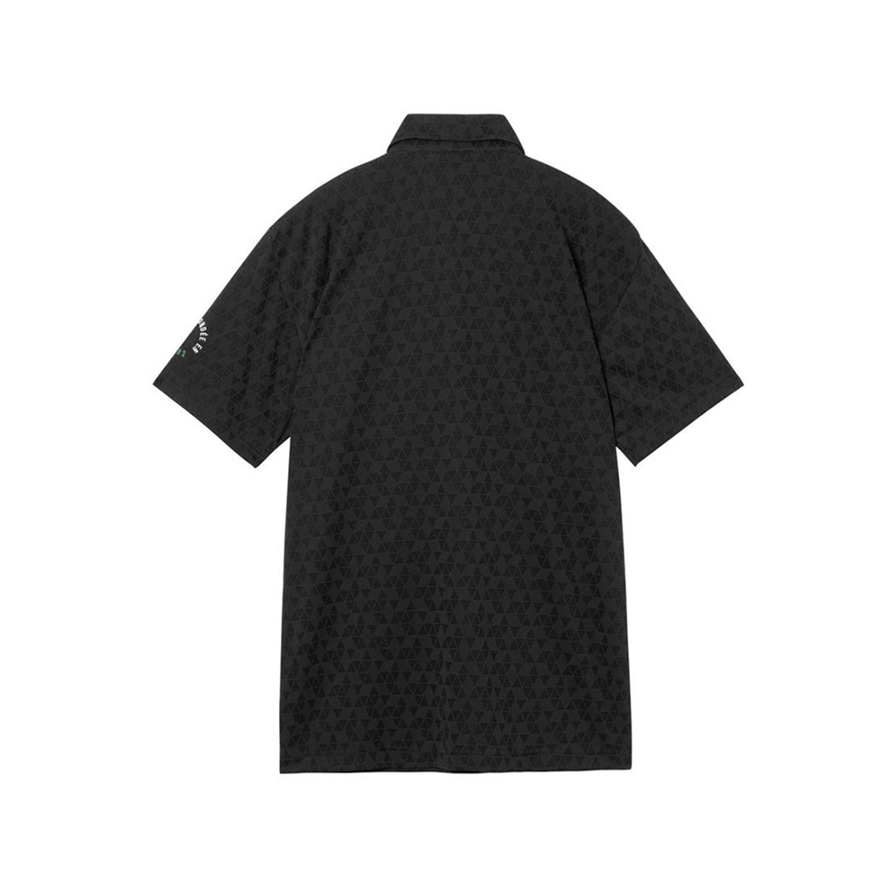 le coq sportif ルコックスポルティフ メンズ ゴルフウェア シャツ Sunscreen NIR トライアングルジャカード半袖シャツ LG6SHS01M 26SS 春夏_6
