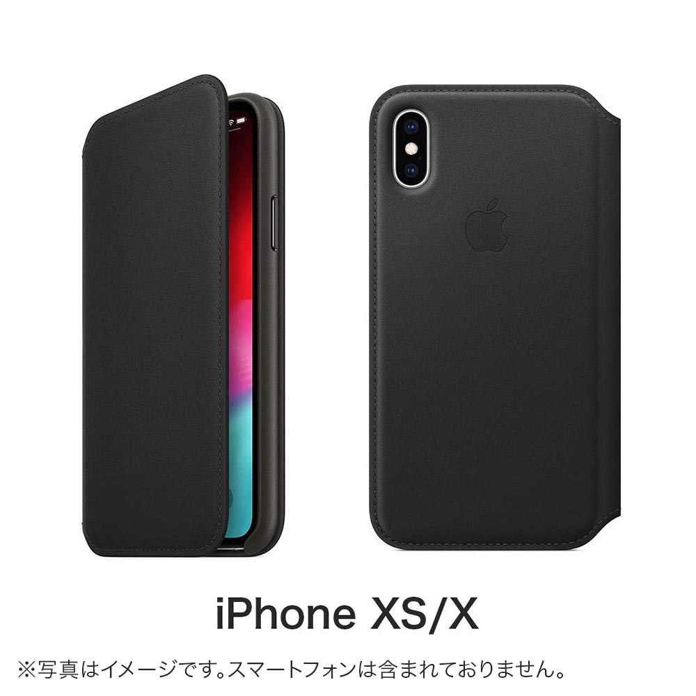 Apple - Apple 純正 レザーフォリオ leather folio Apple アップル 純正 iPhone用 スマホケース スマホカバー